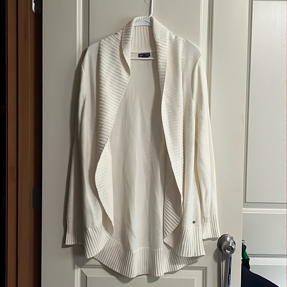 XL Eddie Bauer Cardigan Off White